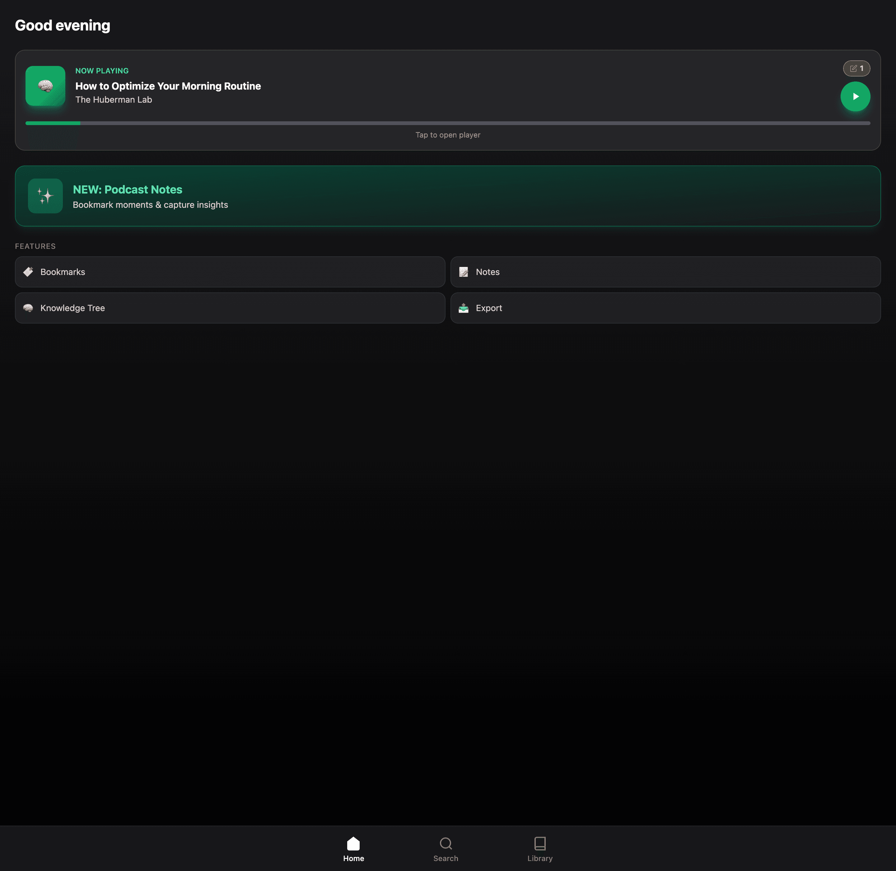 Spotify Notetaker demo interface